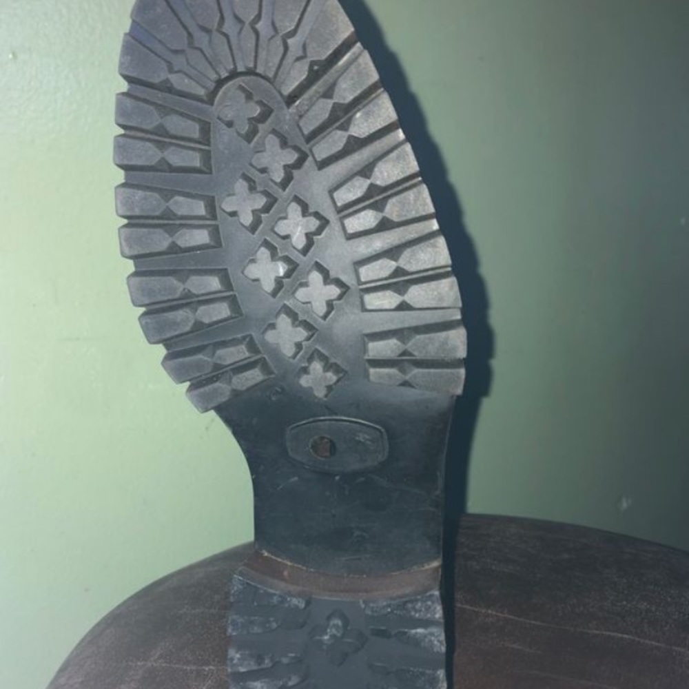 Prada brown leather combat boots - Picture 4 of 4